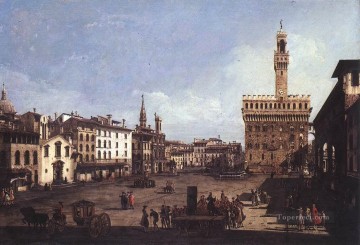 ベルナルド・ベロット Painting - フィレンツェのシニョーリア広場ベルナルド・ベッロット